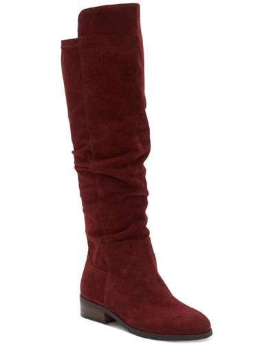 Lucky Brand Calypso Wide-calf Crop Over-the-knee Boots - Red