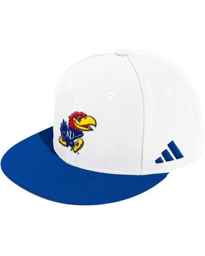 adidas Kansas Jayhawks On-field Baseball Fitted Hat - Blue