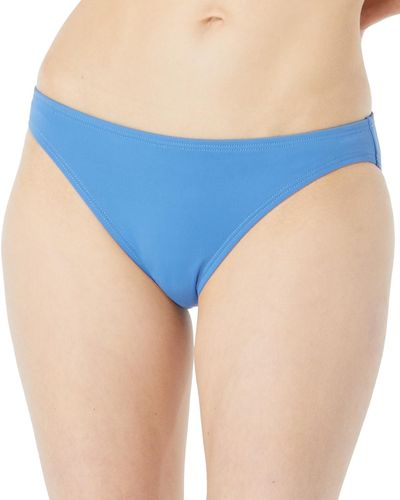 Michael Kors Iconic Solids Classic Bikini Bottoms - Blue