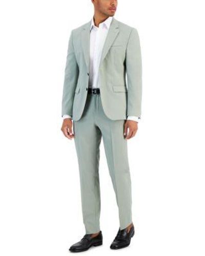 HUGO By Boss Modern Fit Celery Suit - Blue