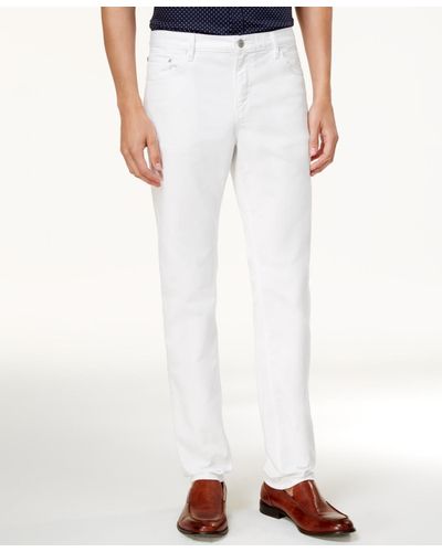 Michael Kors Slim Fit Jeans In White