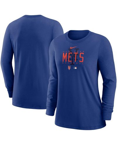 Nike New York Mets Authentic Collection Legend Performance Long Sleeve T-shirt - Blue