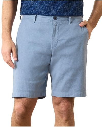 Tommy Bahama Beach Coast Flat-front Yarn-dyed 10" Shorts - Blue