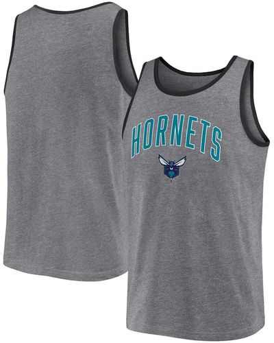 Fanatics Charlotte Hornets Primary Logo Tank Top - Gray