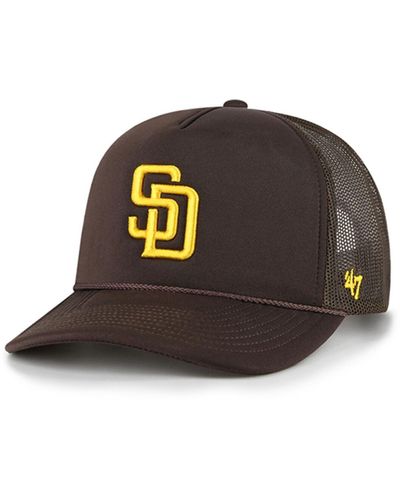 '47 San Diego Padres Foamo Trucker Snapback Hat - Brown