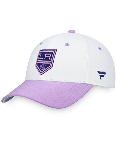 Fanatics Branded Los Angeles Kings White/Black 2021 NHL Draft Authentic Pro on Stage Trucker Snapback Hat