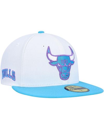 KTZ Chicago Bulls Vice Blue Side Patch 59fifty Fitted Hat