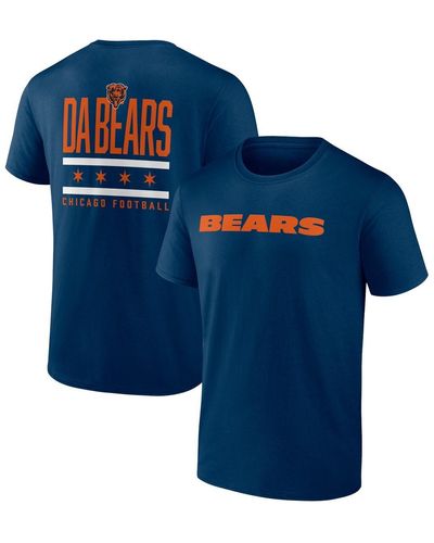 Profile Chicago Bears Big And Tall Two-sided T-shirt - Blue