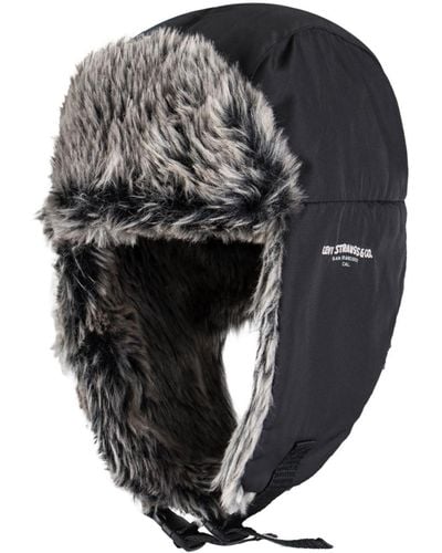Levi's Nylon Water Resistant Maximum Warmth Trapper Hat - Gray