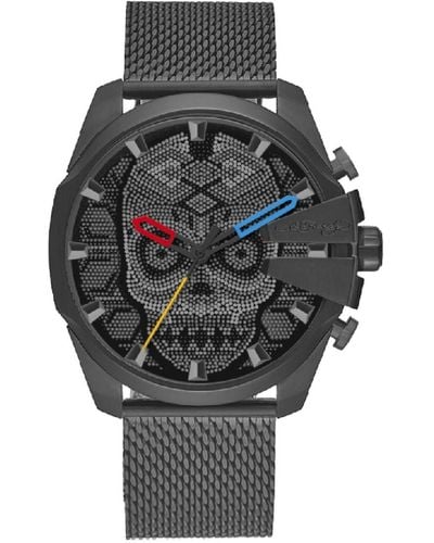 Ed Hardy Gunmetal Mesh Bracelet Watch 53mm - Gray