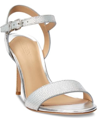 Lauren by Ralph Lauren Gwen Ankle-strap Dress Sandals - White