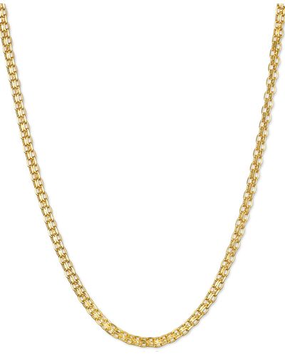 Macy's Bismark Link Chain Necklace 1 1 3mm Collection In 14k Gold - Metallic