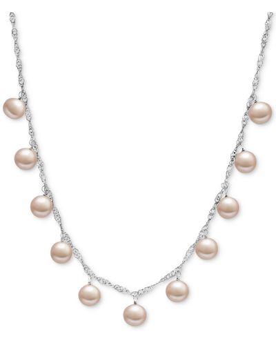 Macy's White Cultured Freshwater Pearl (8mm - Natural