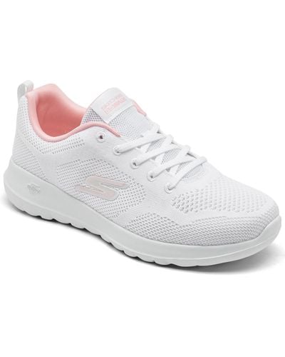 Skechers Go Walk Joy Lace Walking Sneakers From Finish Line - White