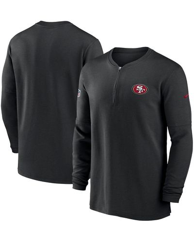 San Francisco 49ers Nike Dri-Fit Cotton Long Sleeve Raglan T-Shirt - Mens