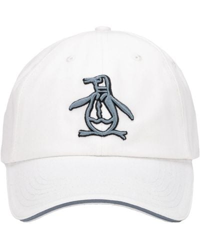 Original Penguin Cotton Twill Low Profile Baseball Golf Cap - White