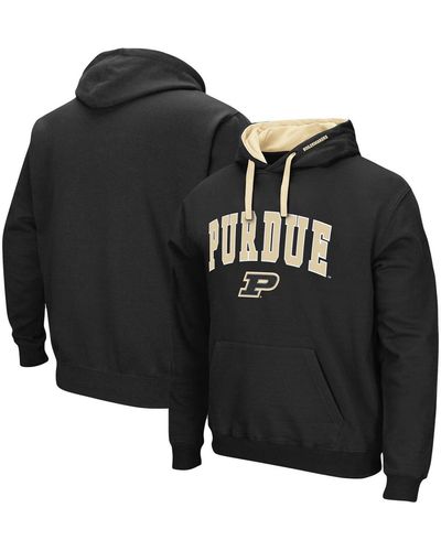 Colosseum Athletics Purdue Boilermakers Big And Tall Arch And Logo 2.0 Pullover Hoodie - Black