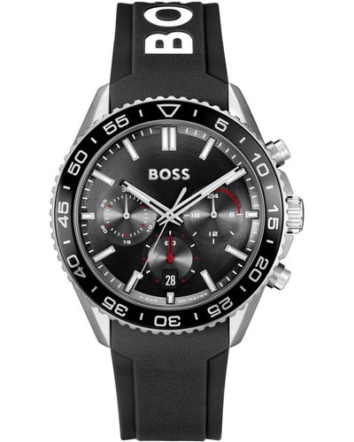 BOSS Runner Quartz Chrono Watch 44mm - Black