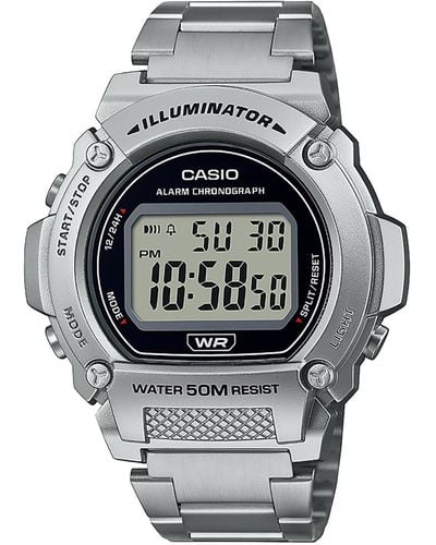 G-Shock Digital -tone Stainless Steel Watch 47mm - Gray
