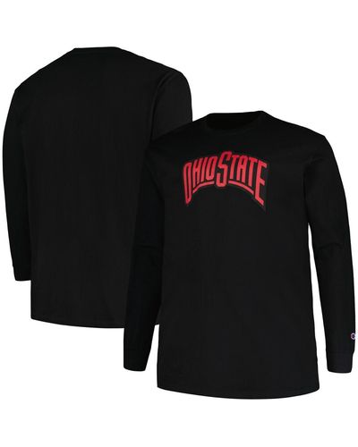 Profile Ohio State Buckeyes Big And Tall Pop Long Sleeve T-shirt - Black
