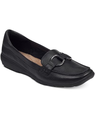 Easy Spirit Avienta Slip-on Casual Flat Loafers - Black