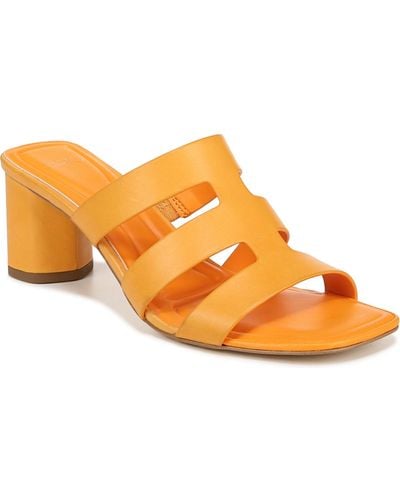 Franco Sarto Sarto By Flexa Carly Block Heel Slide Sandals - Orange