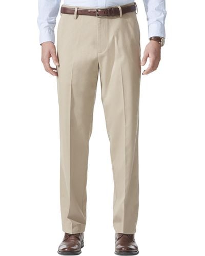 Dockers Relaxed Fit Comfort Khaki Flat Front Pants - Gray