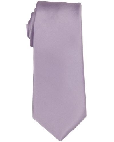 Con.struct Satin Solid Tie - Purple