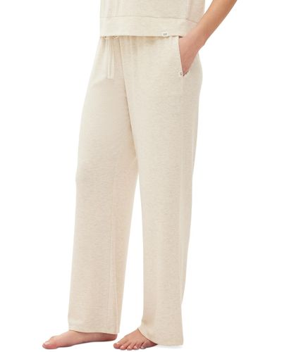 Gap Body Ribbed Drawstring Pajama Pants - Natural