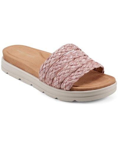 Easy Spirit Salma Round Toe Slip-on Strappy Sandals - Pink