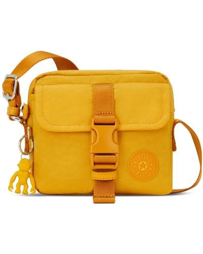 Kipling Desta Nylon Mini Zippered Crossbody Bag - Yellow