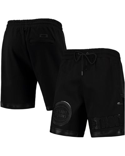 Pro Standard Detroit Pistons Triple Gloss Shorts - Black