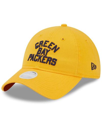 KTZ Green Bay Packers Core Classic 2.0 9twenty Adjustable Hat - Yellow
