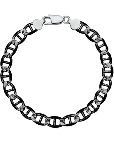 Macy's Mariner Link Chain Bracelet - Black