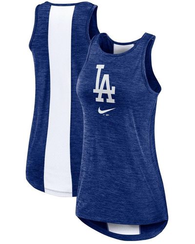 Nike Los Angeles Dodgers Right Mix High Neck Tank Top - Blue