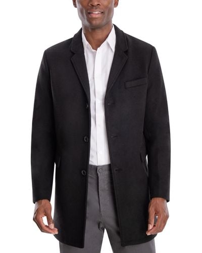 Michael Kors Ghent Slim-fit Overcoat - Black