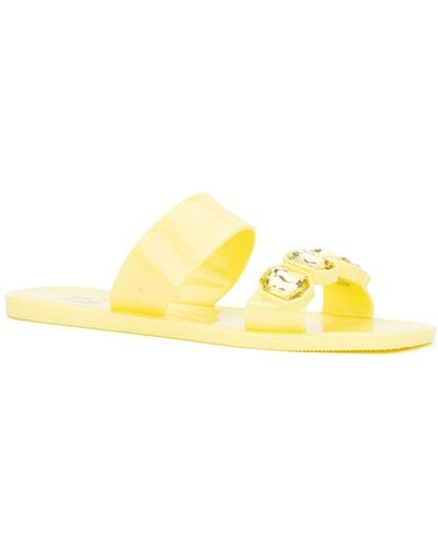 New York & Company Chantelle Gem Jelly Sandal - Yellow