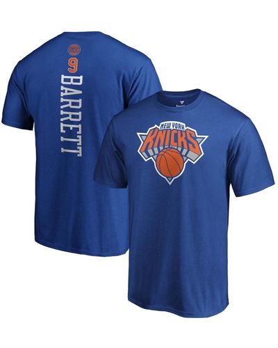 Majestic Fanatics Branded New York Knicks Playmaker Name & Number T-shirt - Blue