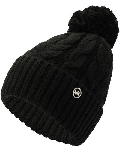 Michael Kors Women's Studded Scarf and Hat Set, Black at