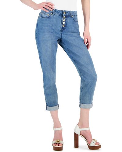 Michael Kors Michael Selma High-rise Cropped Skinny Jeans - Blue