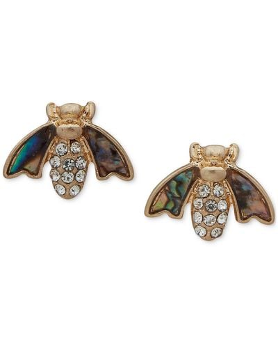 Lonna & Lilly Gold-tone Critter Stud Earrings - Metallic
