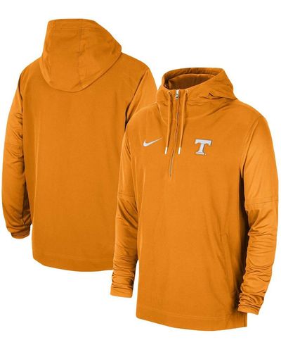 Nike Tennessee Volunteers 2023 Coach Half-zip Hooded Jacket - Orange