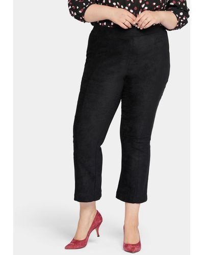 NYDJ Plus Size Slim Bootcut Pull-on Pants - Black