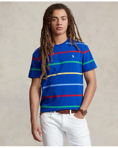 Polo Ralph Lauren Classic-fit Striped Jersey T-shirt - Blue