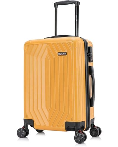 DUKAP Stratos Lightweight Hardside Spinner luggage - Orange