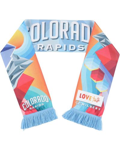 Ruffneck Scarves And Colorado Rapids Jersey Hook Reversible Scarf - Blue