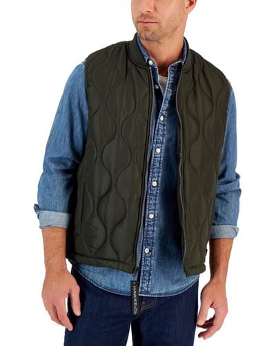 Hawke & Co. Onion Quilted Vest - Blue