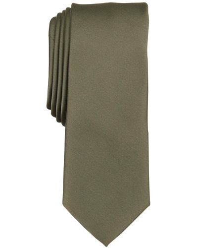 BarIII Logan Solid Skinny Tie - Green