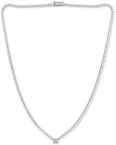 Macy's Diamond 16-1/2" Tennis Necklace (2-1/2 Ct. T.w. - White