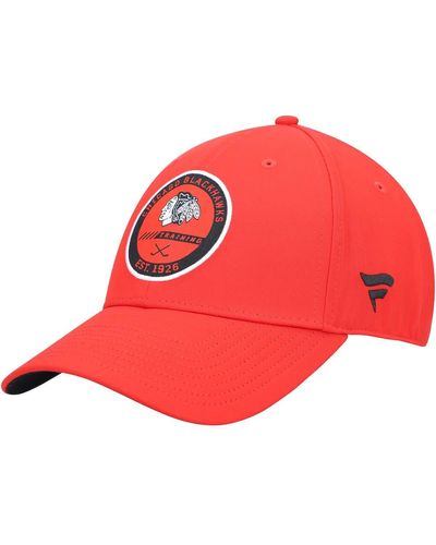 Fanatics Chicago Blackhawks Authentic Pro Team Training Camp Practice Flex Hat - Red